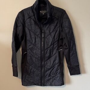 Athleta Black Insulated Jacket- Medium Petite